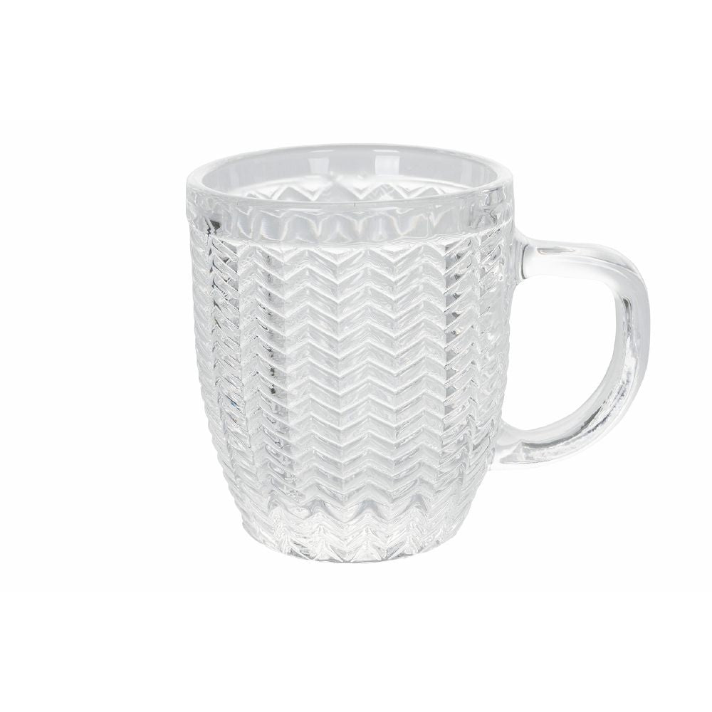 Set de 6 tasses à café en verre 90 ml Géométries