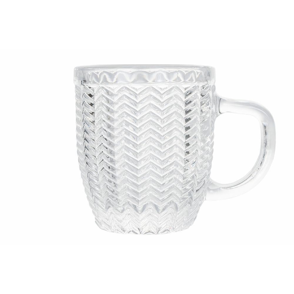 Set de 6 tasses à café en verre 90 ml Géométries