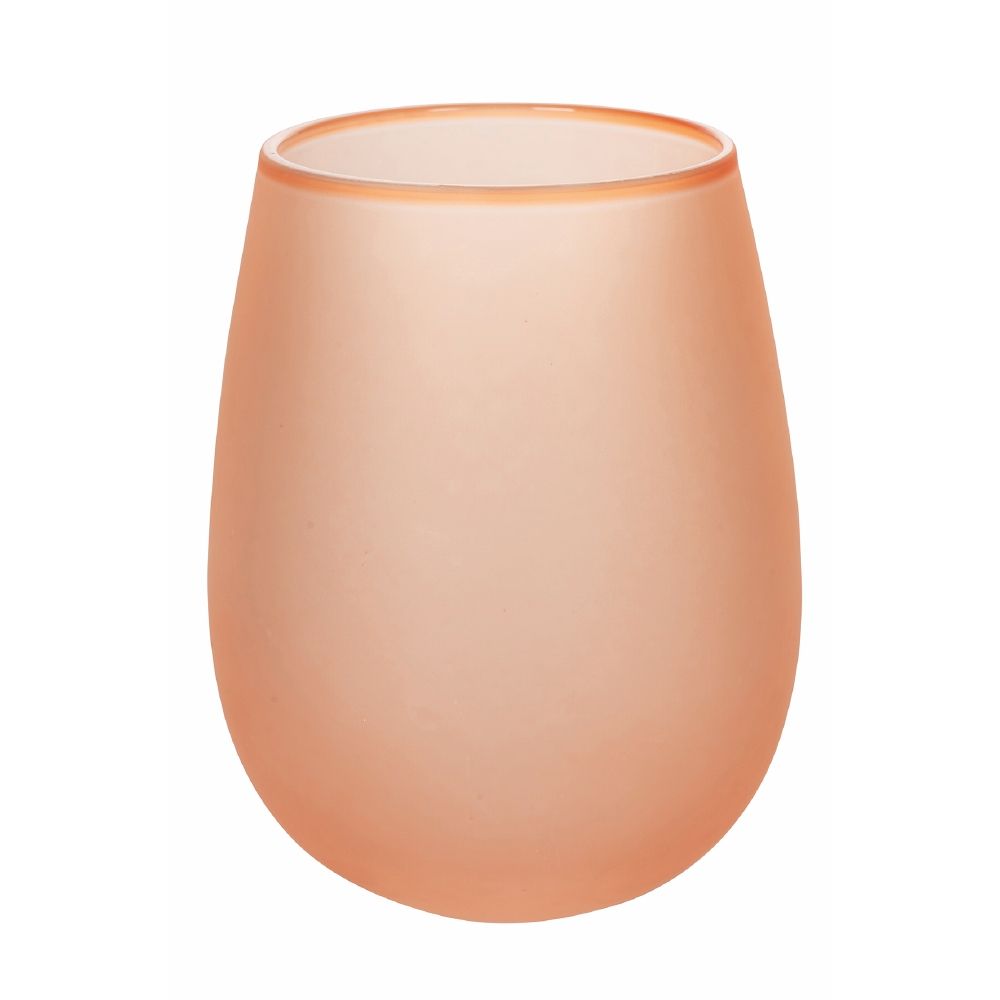 Lot de 6 verres à eau 600 ml givrés en verre Happy Hour Sunset