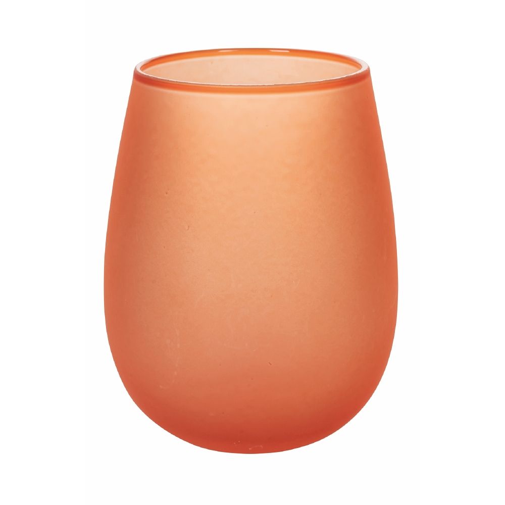 Lot de 6 verres à eau 600 ml givrés en verre Happy Hour Sunset