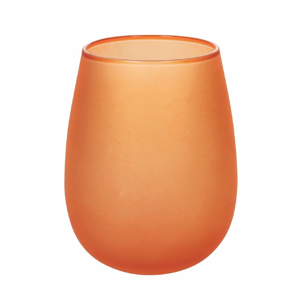 Lot de 6 verres à eau 600 ml givrés en verre Happy Hour Sunset