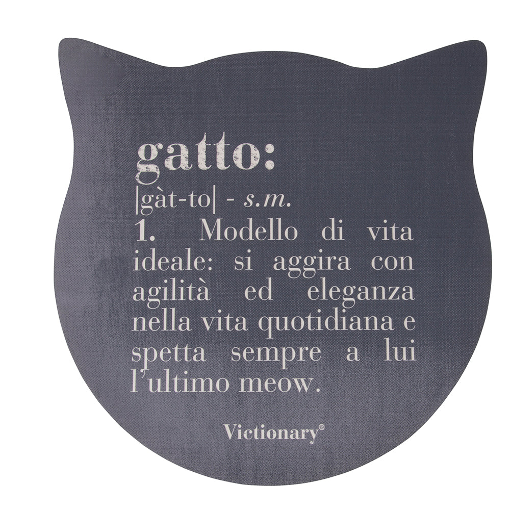 Tovaglietta colazione a forma di gatto in pvc facile da pulire dimensioni 36 x 36.5 cm disponibile in vari decori