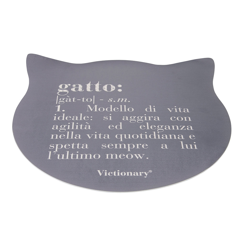 Tovaglietta colazione a forma di gatto in pvc facile da pulire dimensioni 36 x 36.5 cm disponibile in vari decori