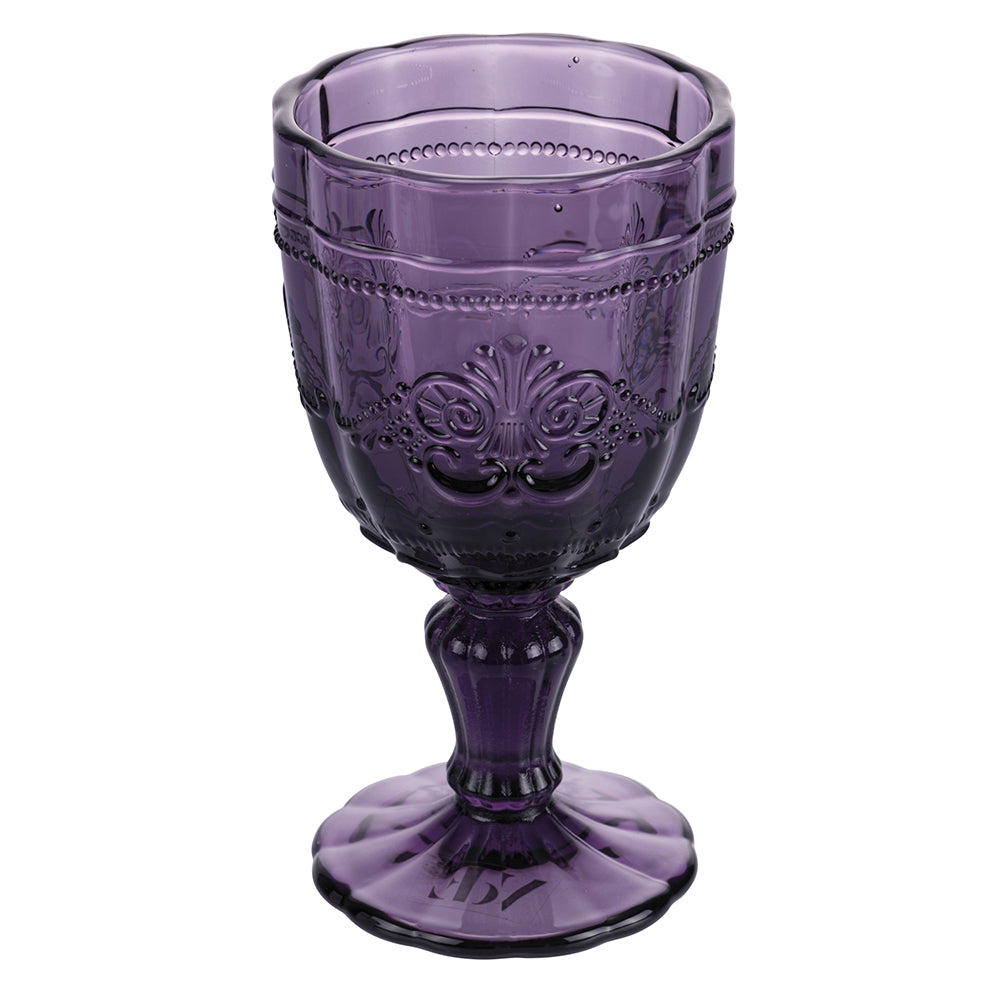 Coffret de 4 verres 265 ml en verre à décor guilloché Syrah Provence