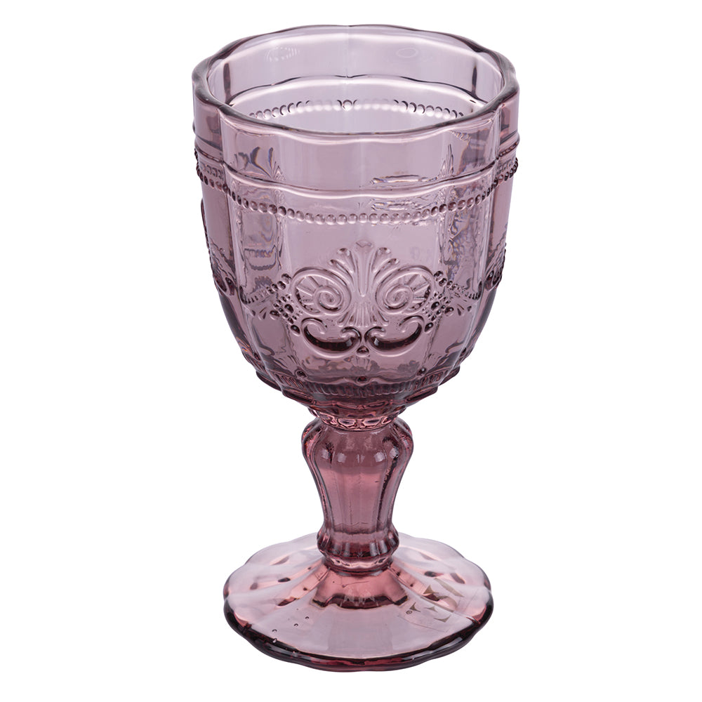 Coffret de 4 verres 265 ml en verre à décor guilloché Syrah Provence