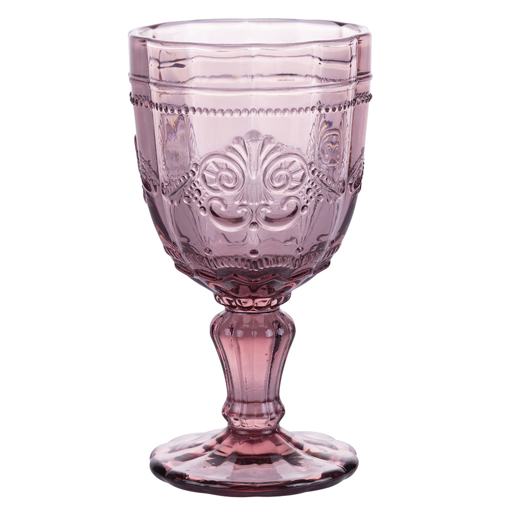 Coffret de 4 verres 265 ml en verre à décor guilloché Syrah Provence