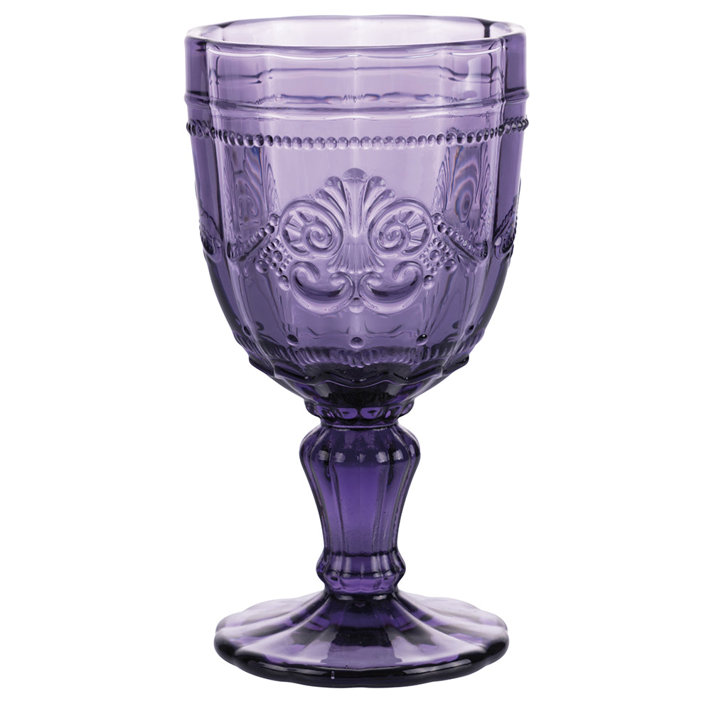 Coffret de 4 verres 265 ml en verre à décor guilloché Syrah Provence