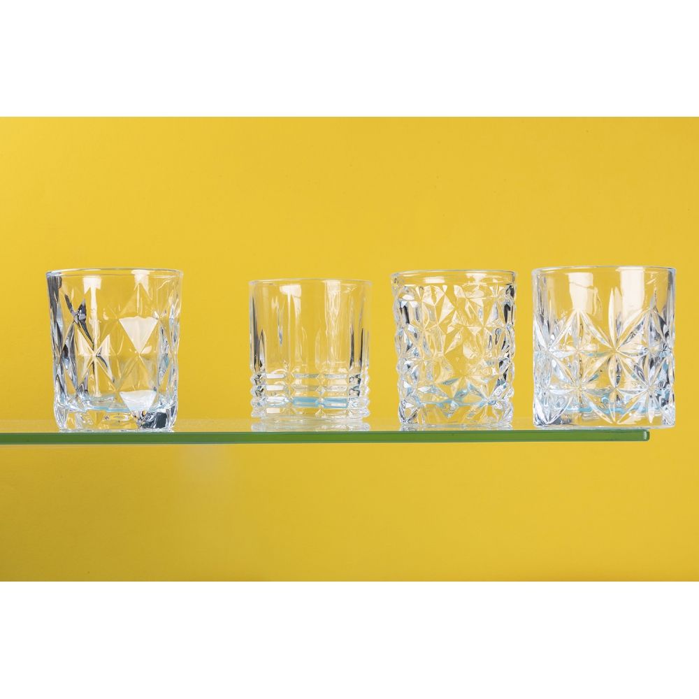 Coffret de 6 verres à eau 300 ml en verre Glace Ice