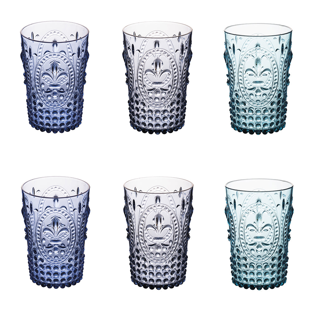 Lot de 6 verres à eau 400 ml Fashion Ocean