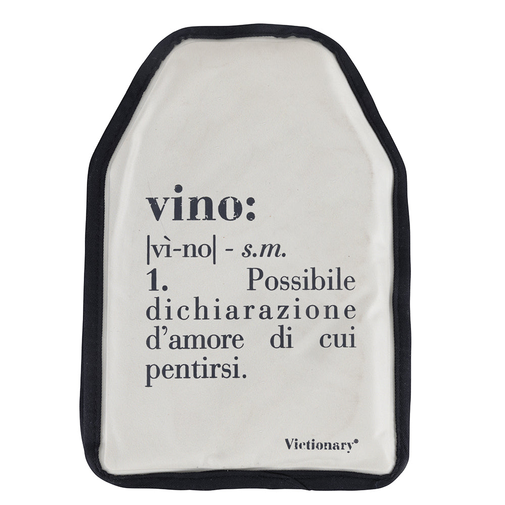 Glacette termica vino double face isolamento massimo bottiglie diverse grandezze interno gel esterno poliestere cotone