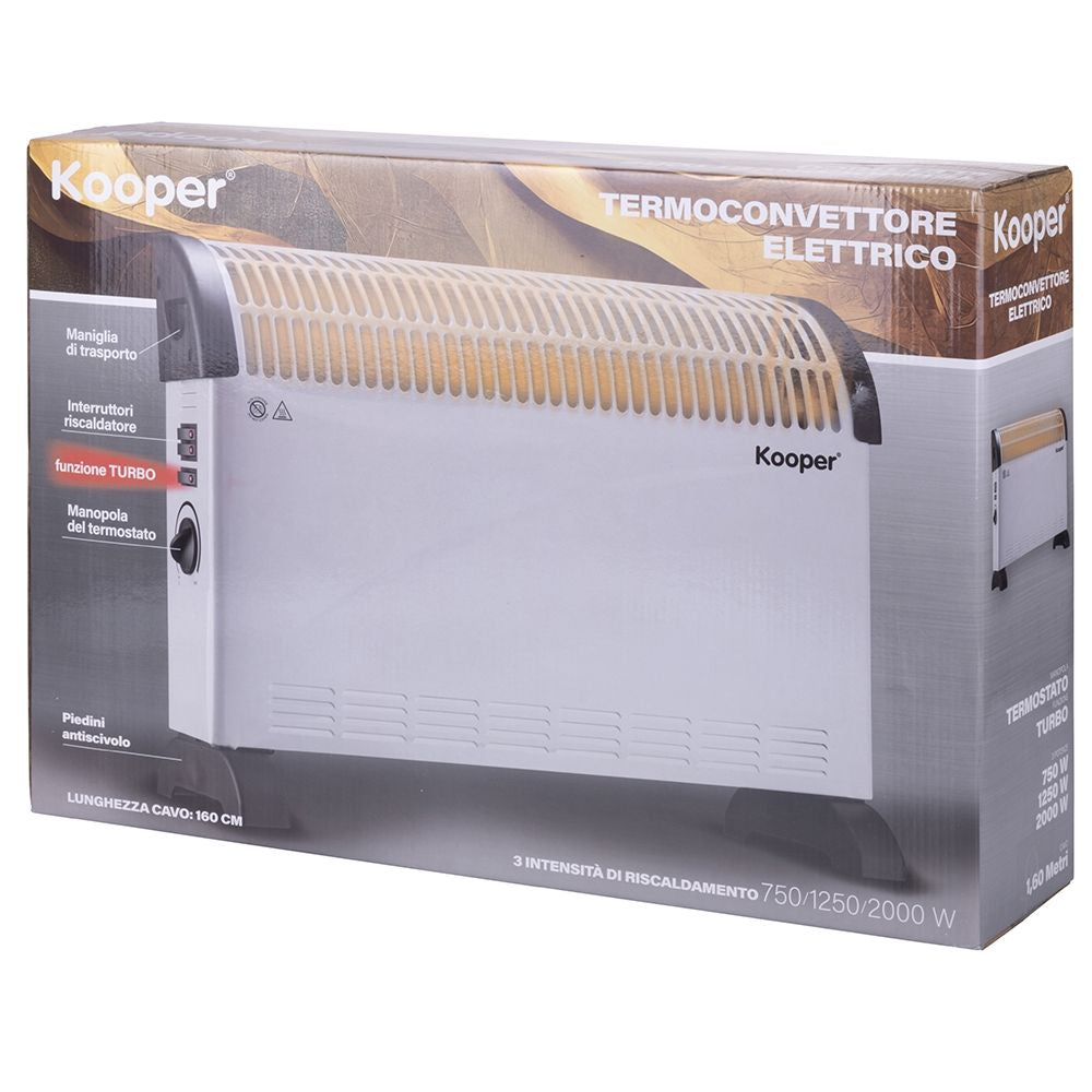 Convecteur 2000 W avec fonction turbo Kooper