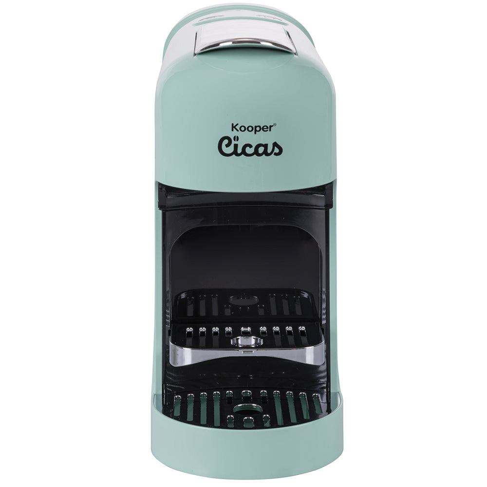 Machine à café expresso à capsules Cicas Kooper 1400 W aigue-marine