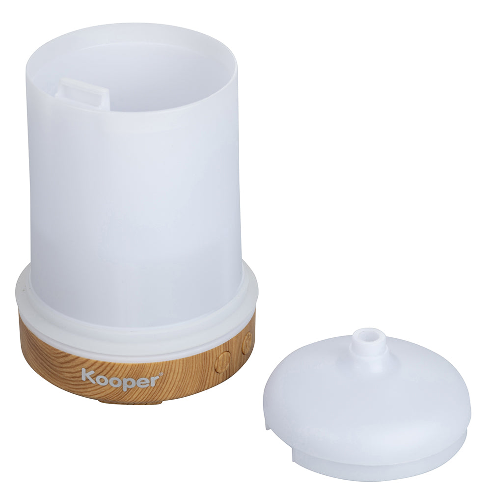 Humidificateur et diffuseur de parfum à LED 150 ml effet bambou revêtement h 16 cm Kooper