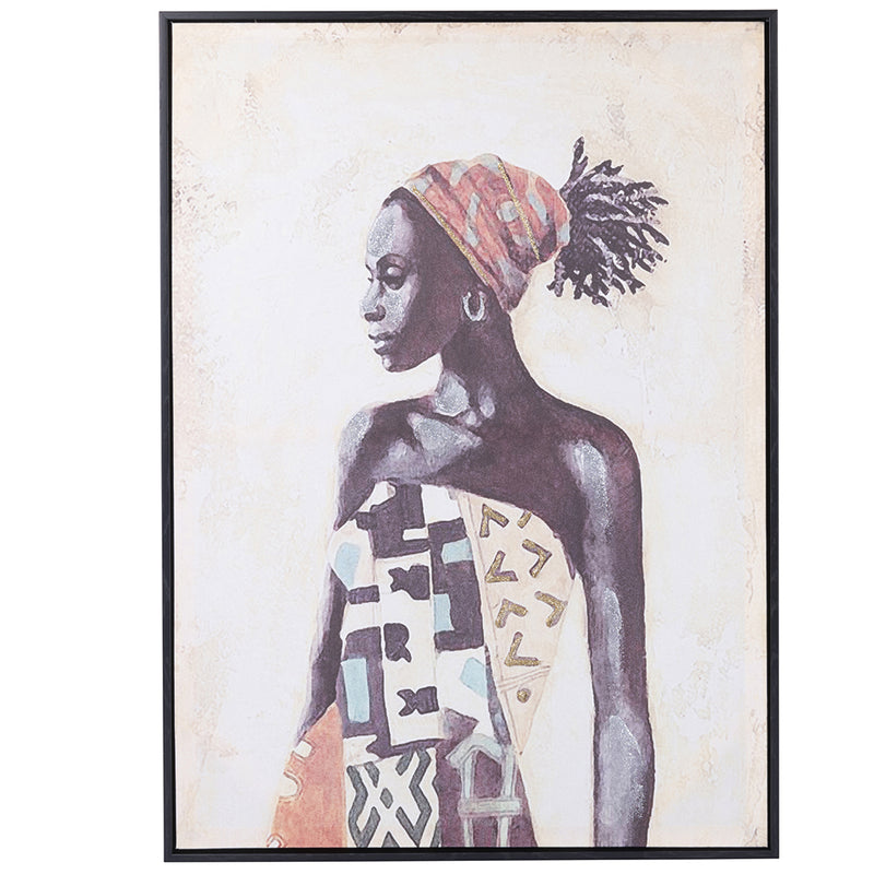 Tela con cornice 50x70 cm Afrikan Lady Sibilla