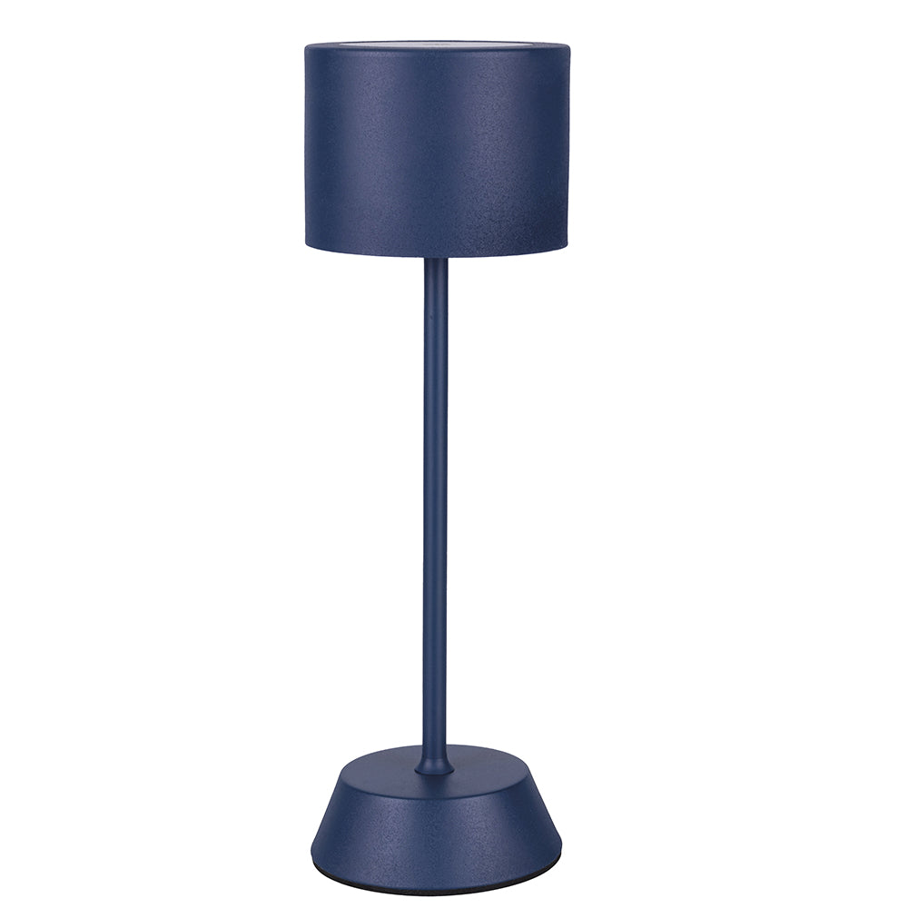 Lampe de table Aladina avec capteur tactile rechargeable 3 intensités de luminosité bleue