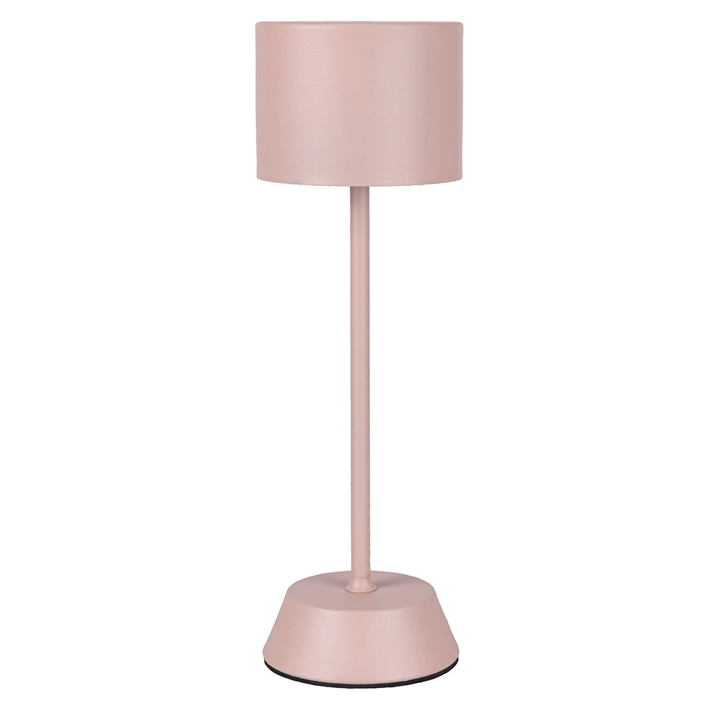 Lampe de table Aladina avec capteur tactile rechargeable 3 intensités de luminosité rose poudré