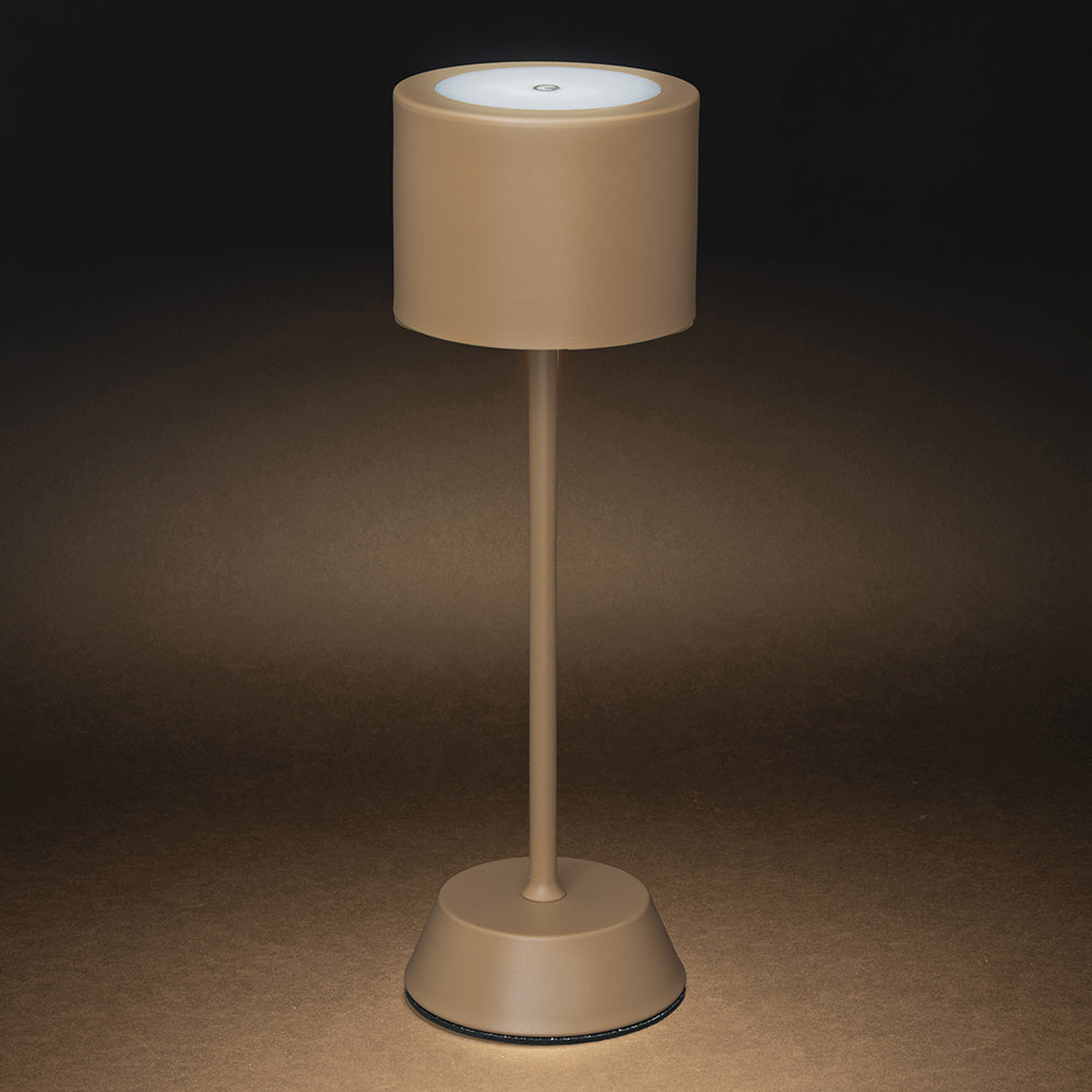 Lampada da tavolo touch ricaricabile moderna ed elegante 3 intensità luminose per interni ed esterni 4 toni