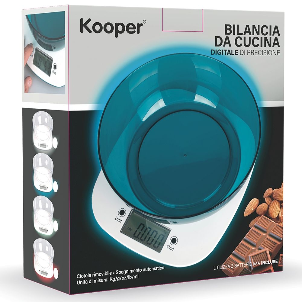 Balance de cuisine digitale avec bol 14 L5Kg Kooper