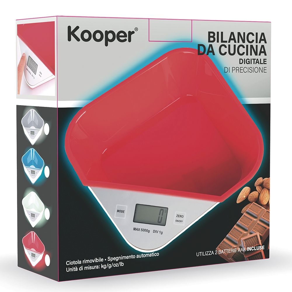 Balance de cuisine numérique avec bol 800 ml Kooper