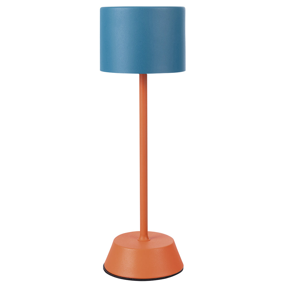 Lampada da tavolo touch sensore a sfioro 3 intensità illuminazione ricaricabile arancione ottanio elegante moderna