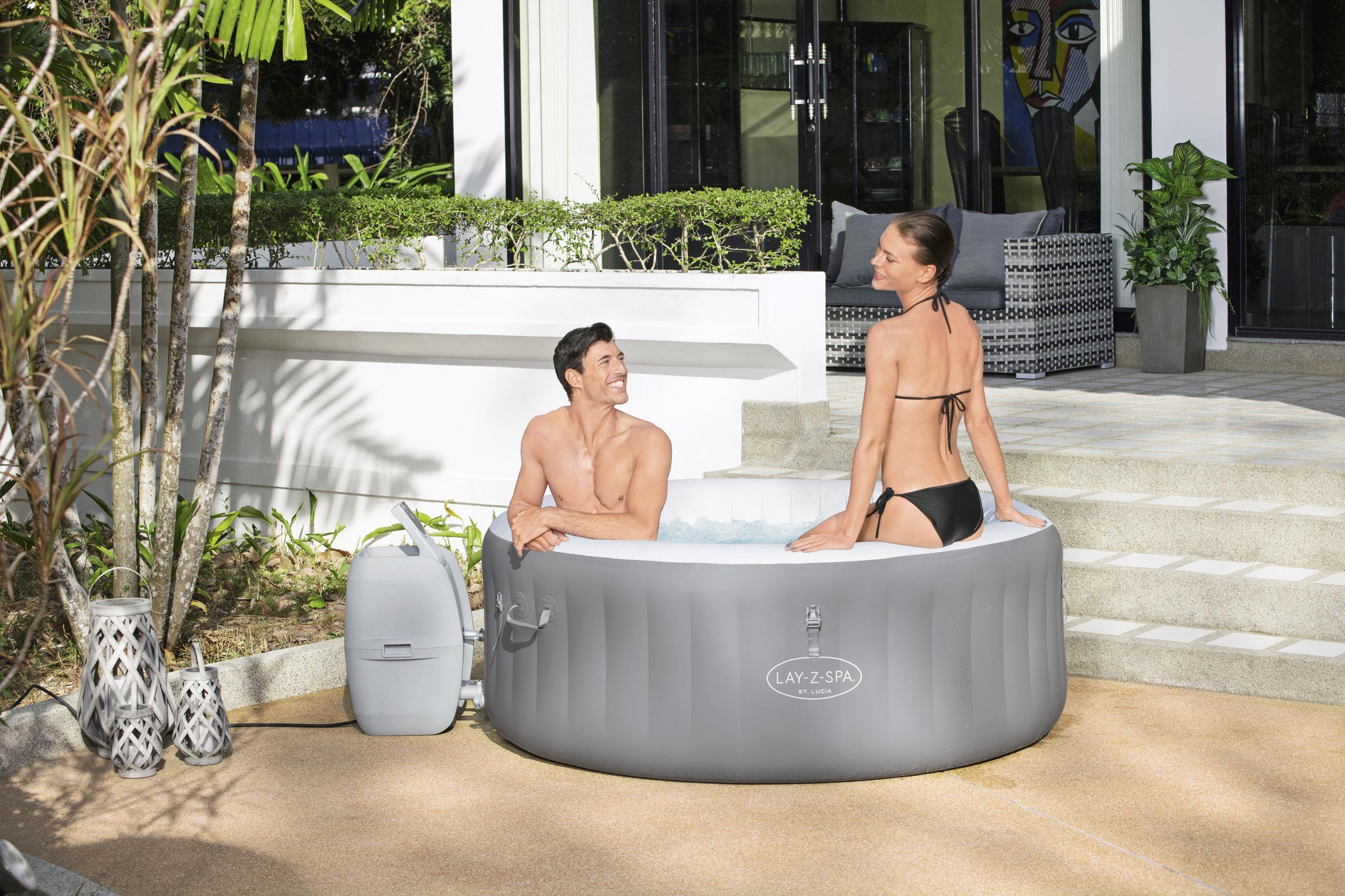 Piscine d'hydromassage SPA Lay-Z-Spa St Lucia AirJet Bestway 60037 