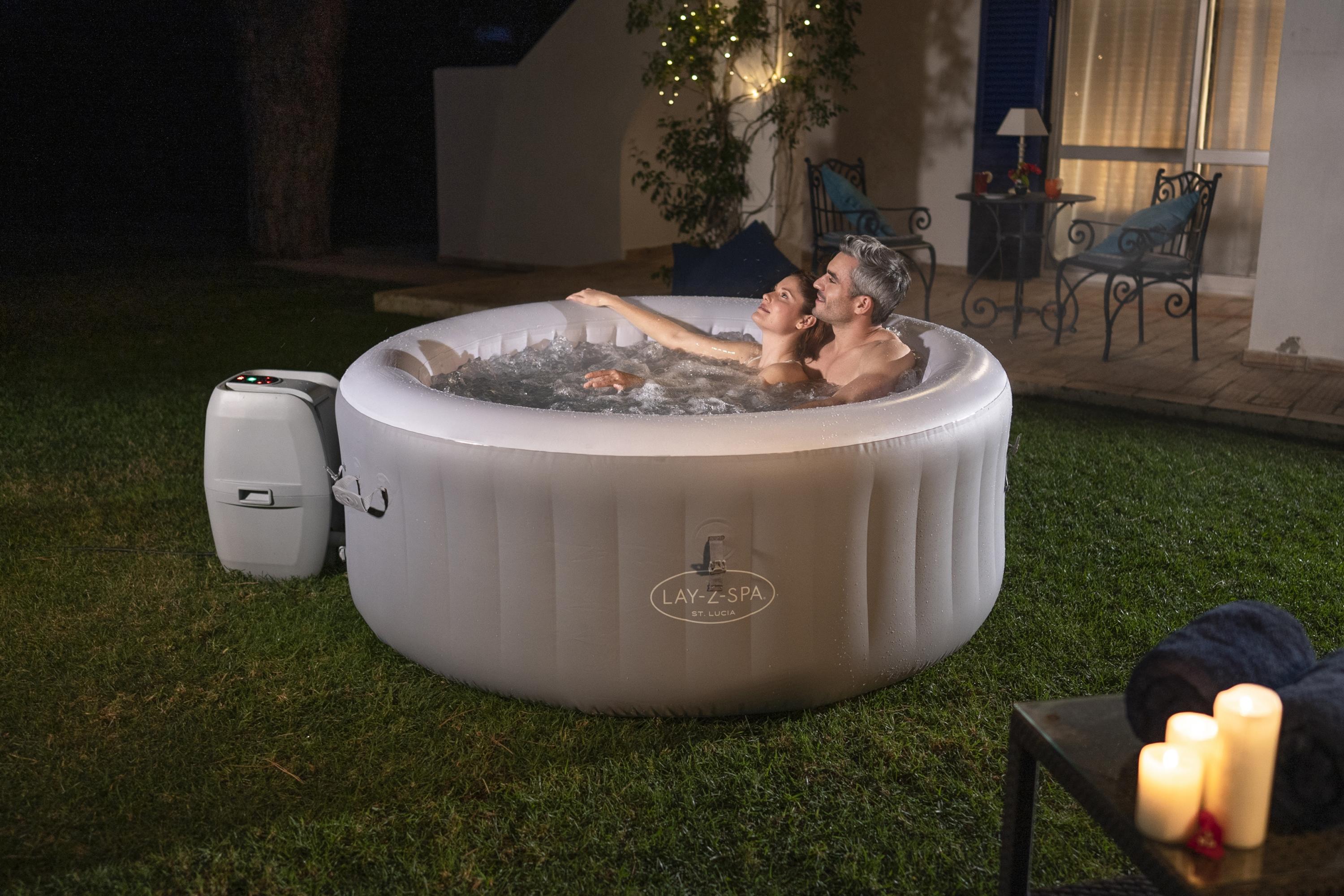 Piscine d'hydromassage SPA Lay-Z-Spa St Lucia AirJet Bestway 60037 