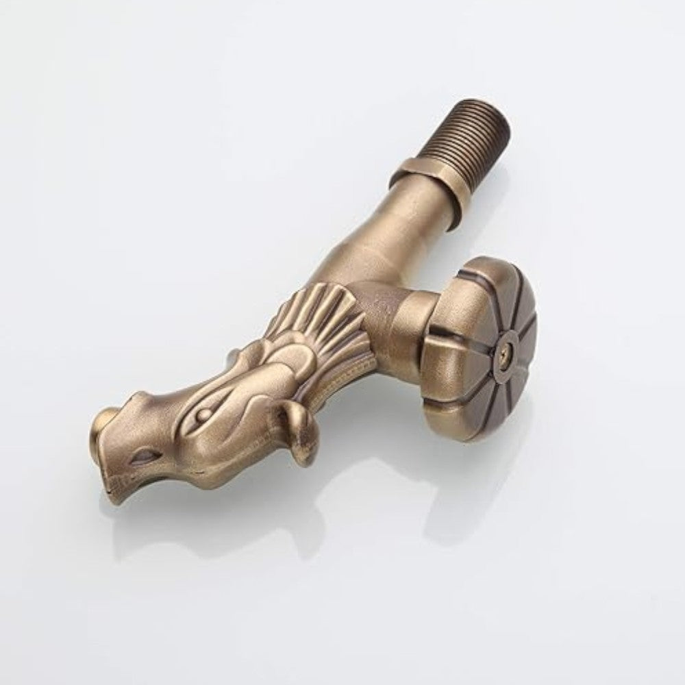 Robinet de fontaine artistique "1/2" en laiton poli complet avec aérateur et support de tuyau 