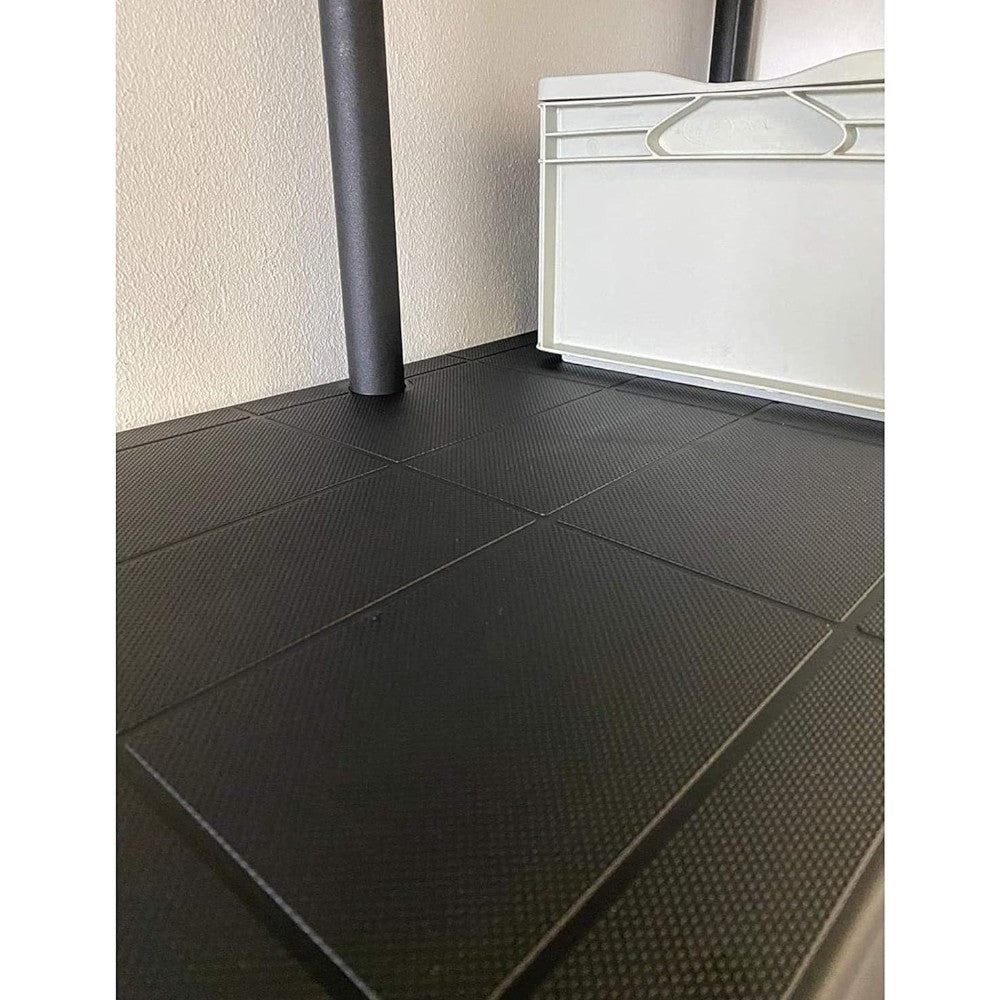 Kit étagères en polypropylène haute résistance 5 étagères avec renfort central 300 Kg max