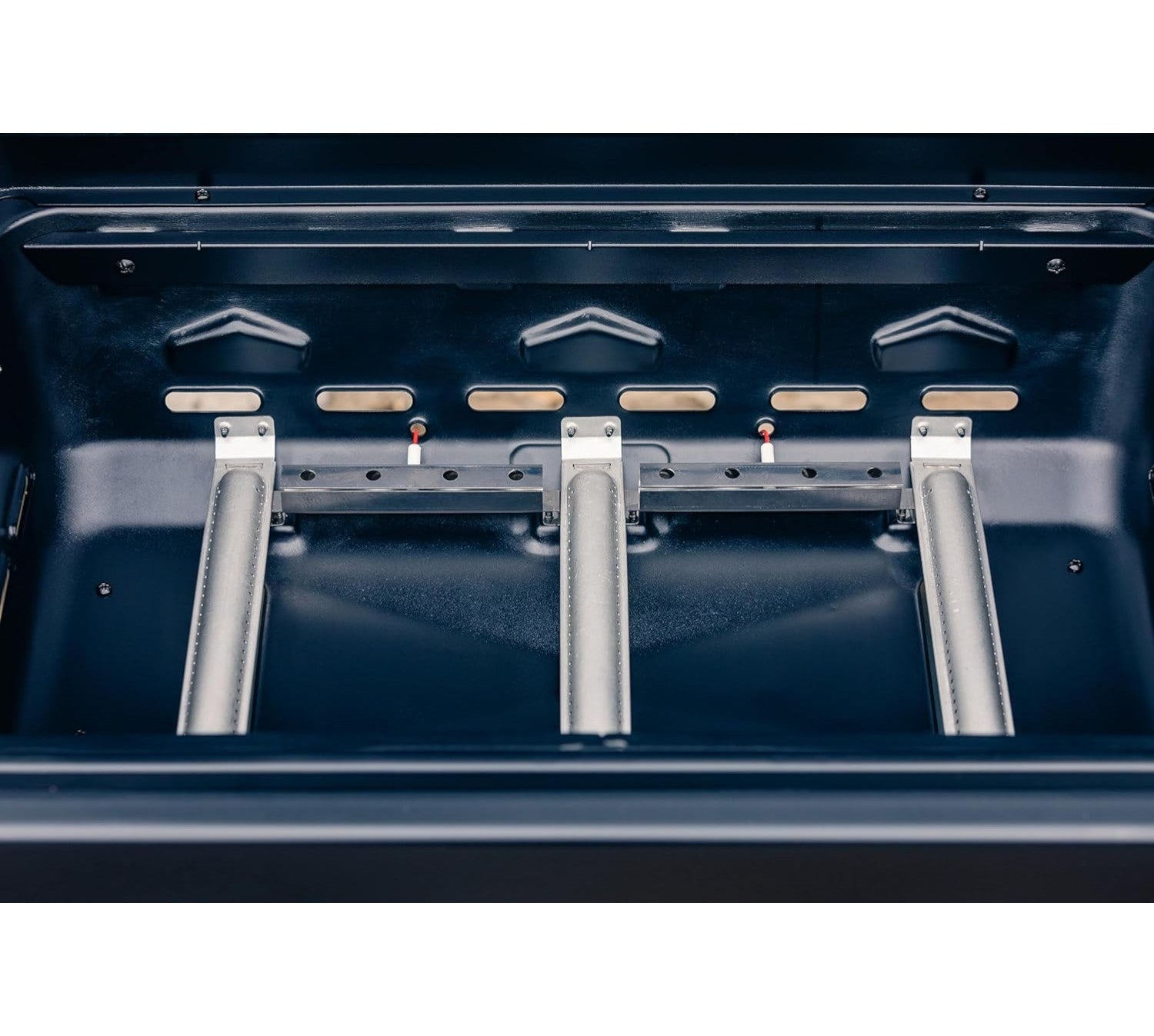 Barbecue à gaz 3 feux dans four en acier avec thermomètre et étagères rabattables COMPACT 3L