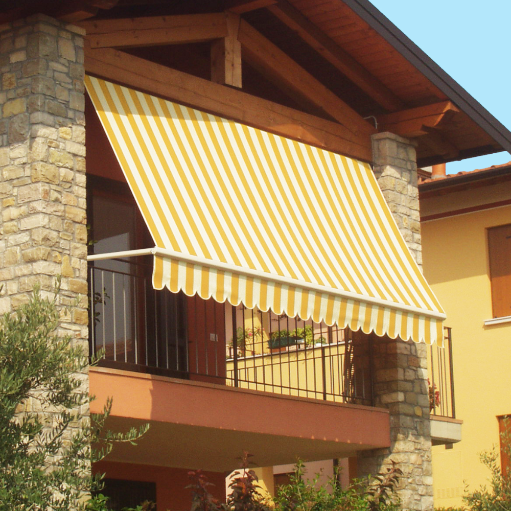 Tenda da balcone para sole a caduta con cassone 300x250 cm con profili in alluminio