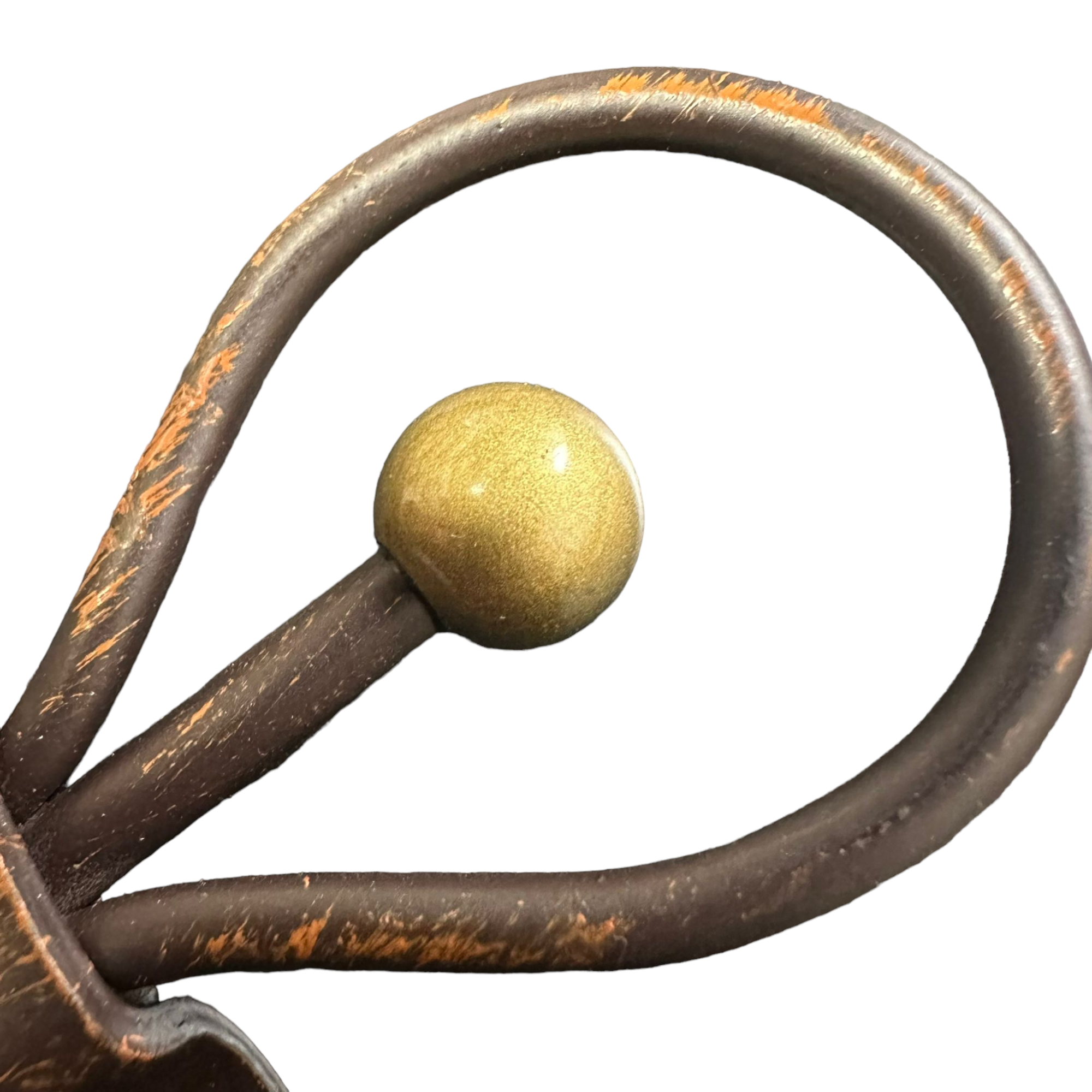 Mensola bagno in vetro temperato e ferro battuto lavorazione artigianale Golden Rust