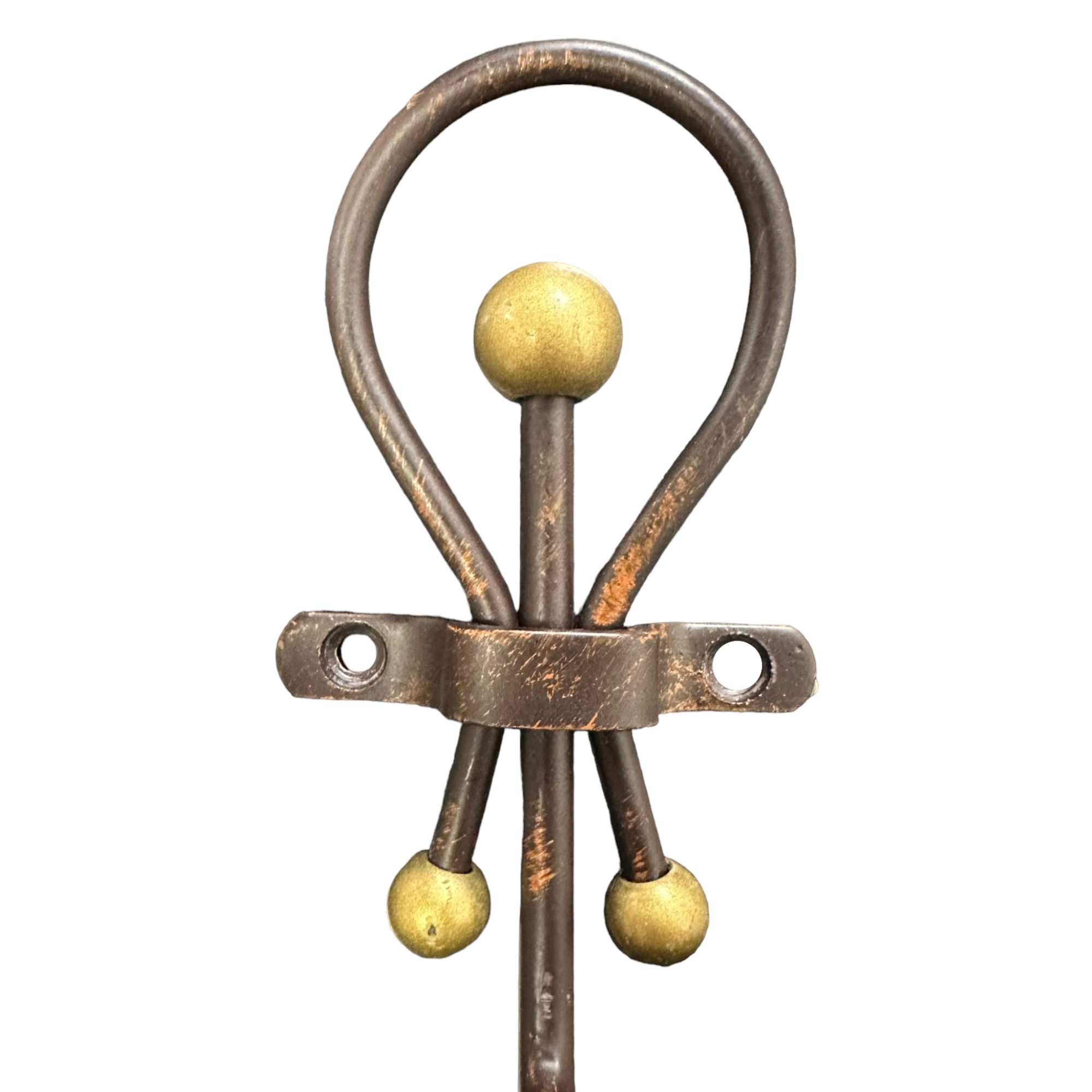 Mensola bagno in vetro temperato e ferro battuto lavorazione artigianale Golden Rust