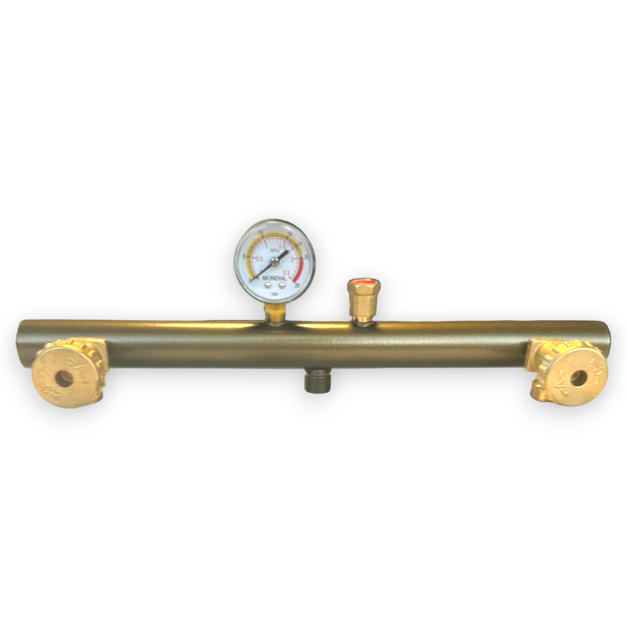 Centrale de contrôle du gaz GPL avec manomètre à deux éléments pour bouteilles