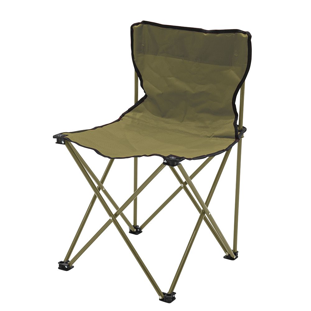 Chaise de pêcheur avec structure en acier au carbone et assise pliable en polyester