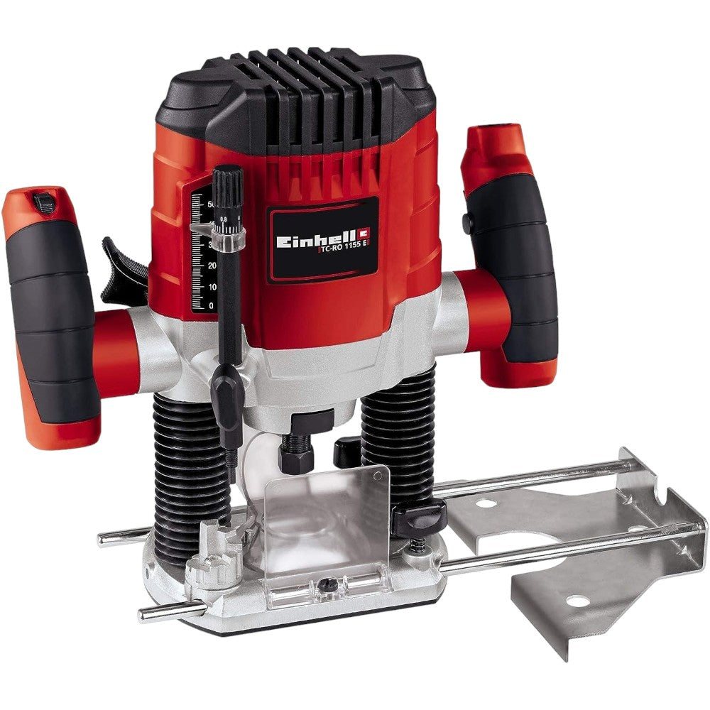 Fraiseuse verticale 1100W avec contrôle de vitesse et guide de coupe EINHELL TC-RO1155 E 