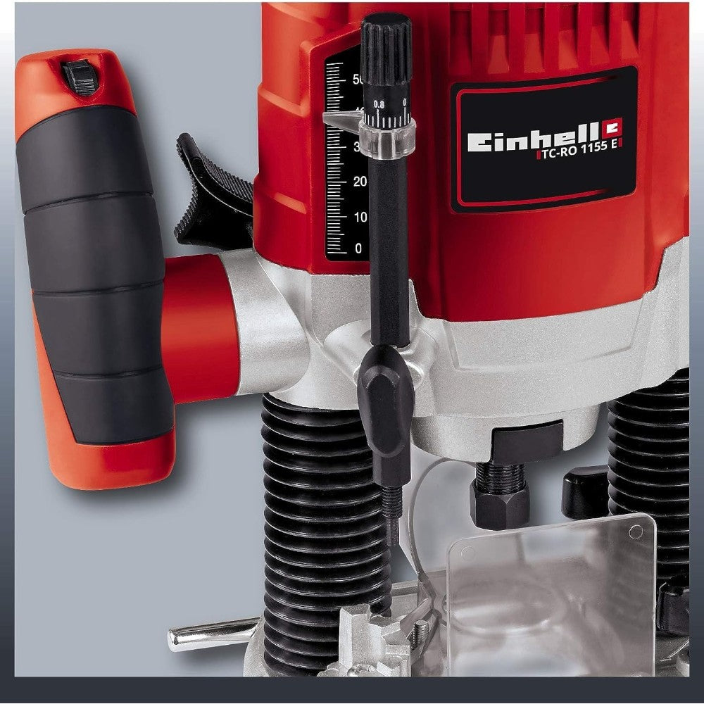 Fraiseuse verticale 1100W avec contrôle de vitesse et guide de coupe EINHELL TC-RO1155 E 