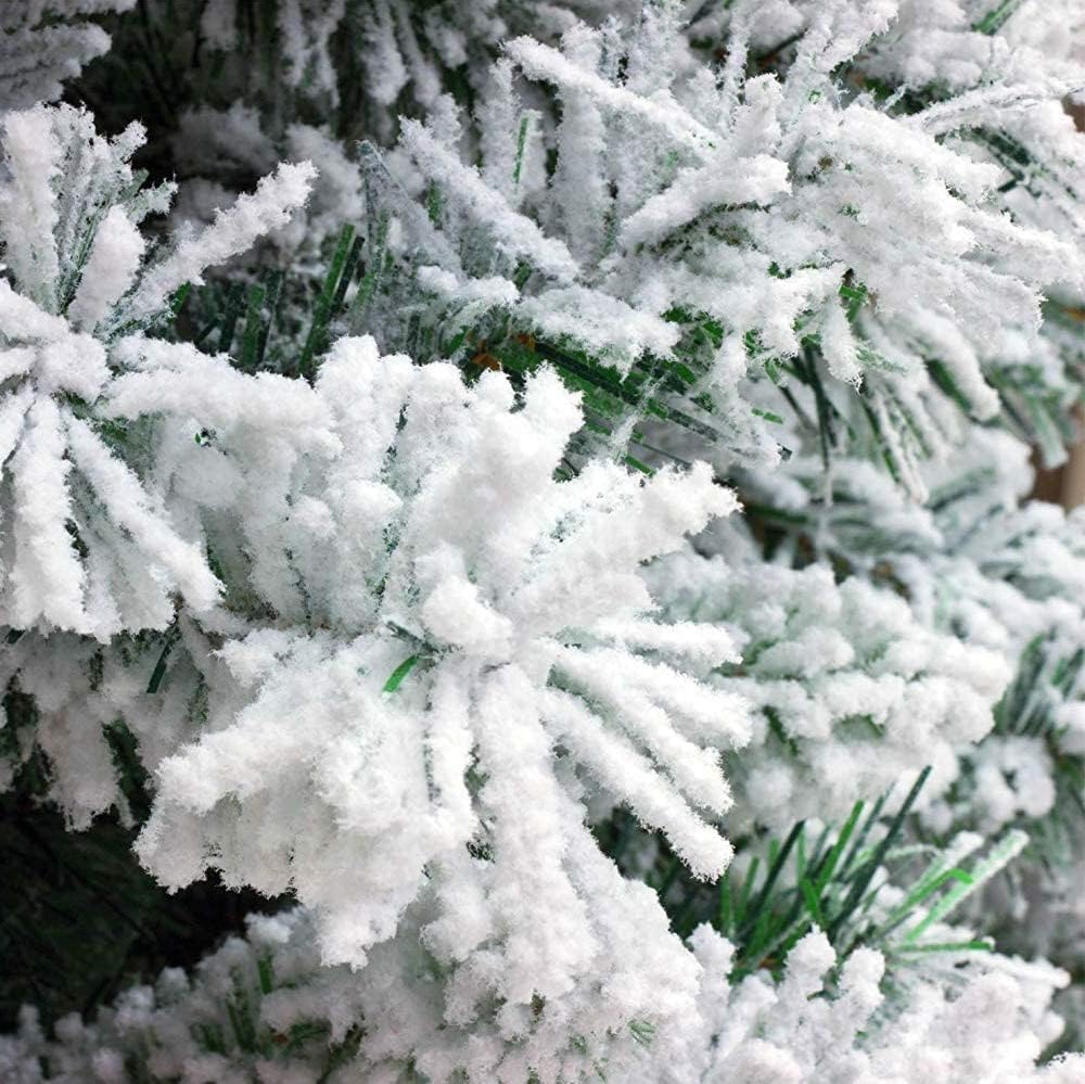 Sapin de Noël épais et lumineux avec effet neigeux réaliste, base en métal Sestriere