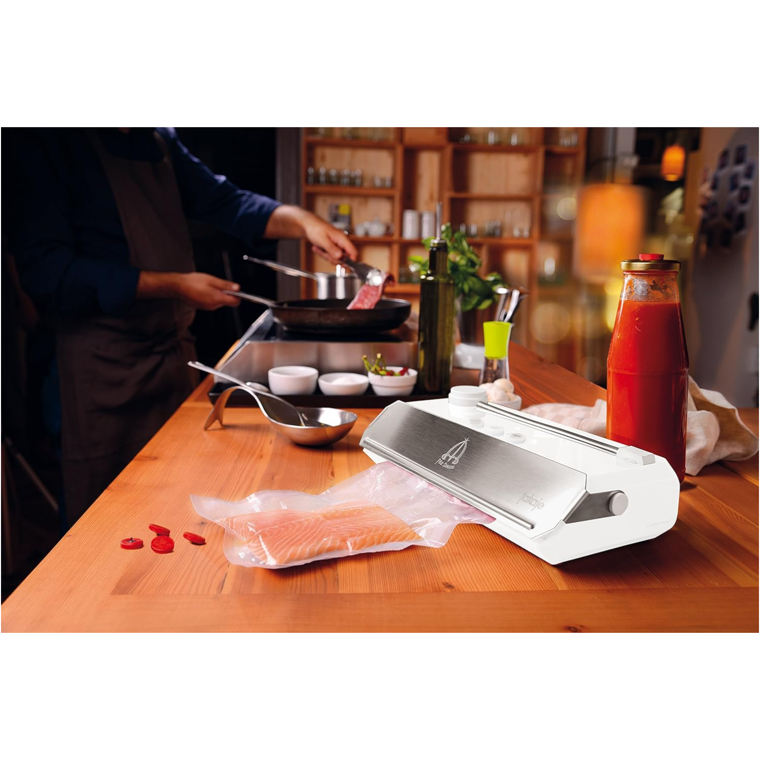 Machine d'emballage sous vide Tre Spade en acier inoxydable Takaje Deluxe