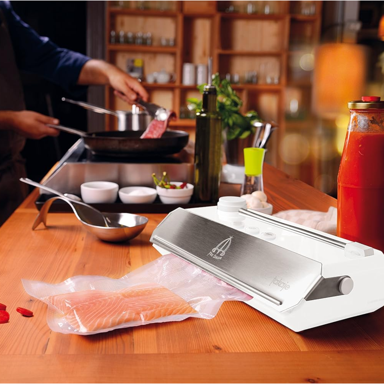 Machine d'emballage sous vide Tre Spade en acier inoxydable Takaje Deluxe