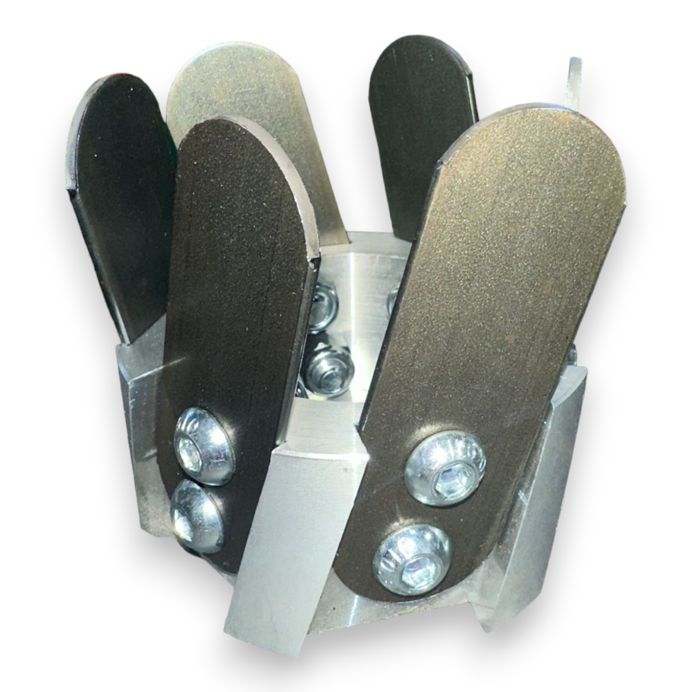 Tête de coupe-houe universelle avec 6 lames en aluminium pour débroussailleuses