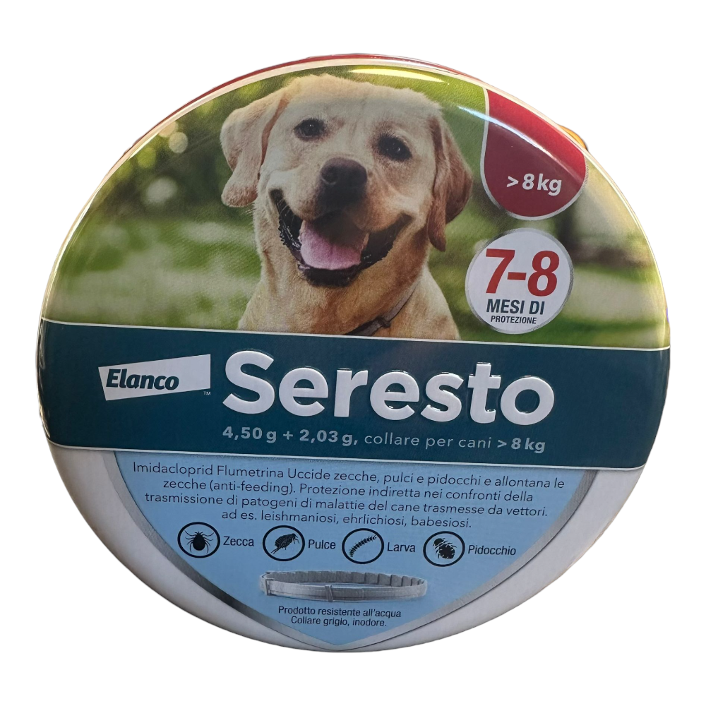 Seresto collare antiparassitario a rilascio controllato per cani 70 cm superiore 8 kg Bayer