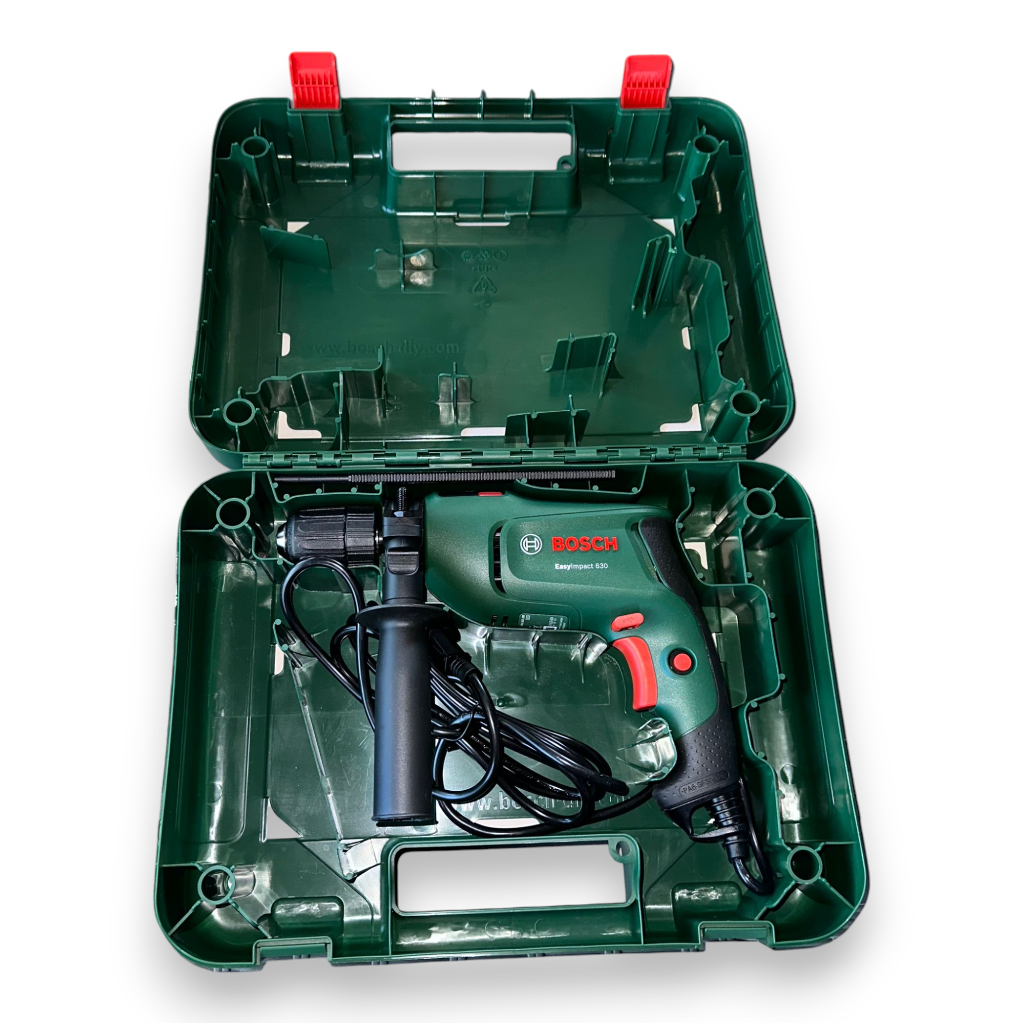 Perceuse à percussion électrique professionnelle 630W avec mallette de transport et 33 accessoires EASY IMPACT 630 BOSCH