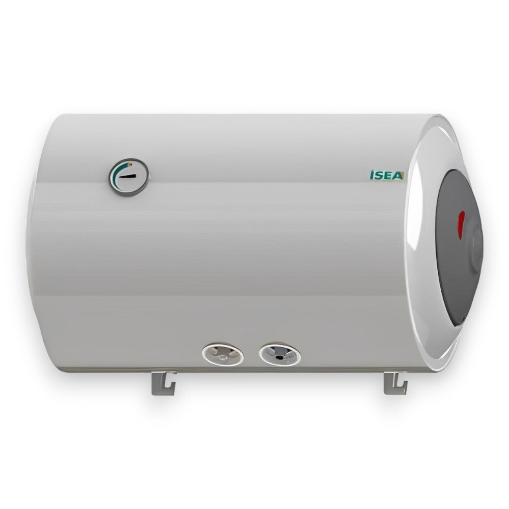 Chauffe-eau électrique horizontal de 80 litres avec raccordement à droite avec chaudière en acier ISEA