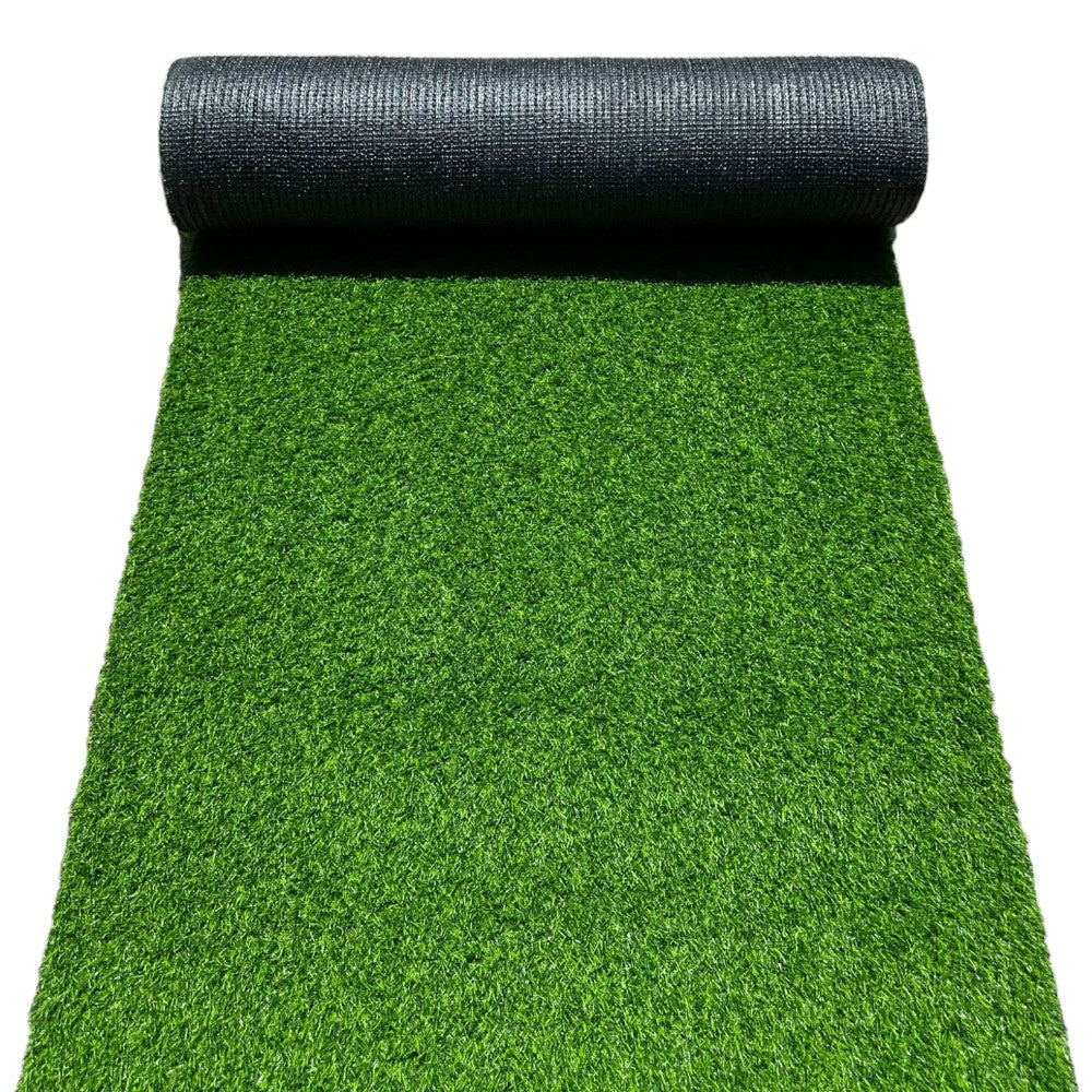 Faux tapis de pelouse verte en gazon synthétique pour jardin extérieur 30 mm, rouleau de 10 m