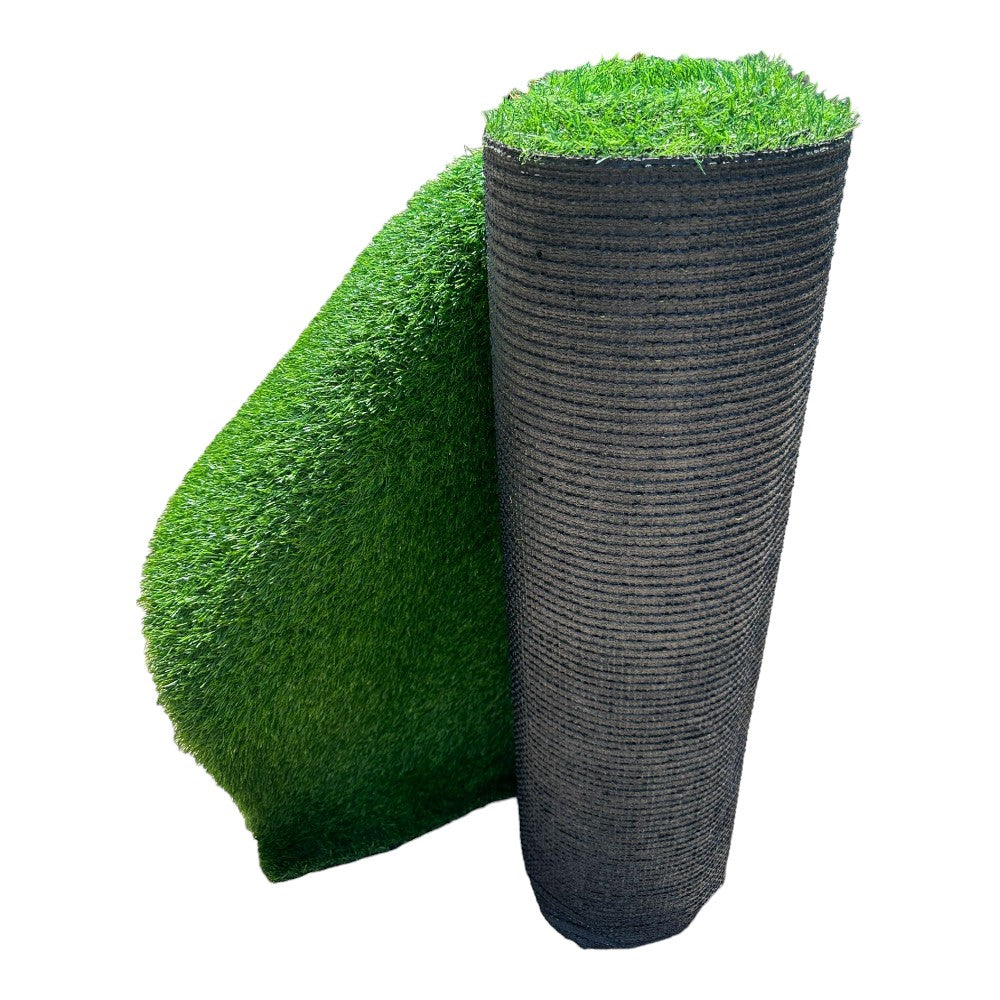 Faux tapis de pelouse verte en gazon synthétique pour jardin extérieur 30 mm, rouleau de 10 m