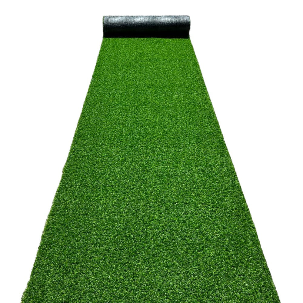 Faux tapis de pelouse verte en gazon synthétique pour jardin extérieur 30 mm, rouleau de 10 m