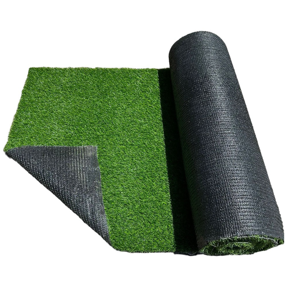 Faux tapis de pelouse verte en gazon synthétique pour jardin extérieur 30 mm, rouleau de 10 m