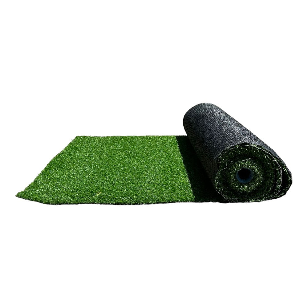 Faux tapis de pelouse verte en gazon synthétique pour jardin extérieur 30 mm, rouleau de 10 m