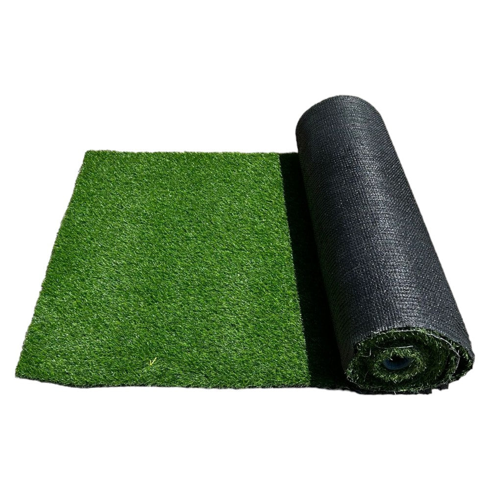 Faux tapis de pelouse verte en gazon synthétique pour jardin extérieur 30 mm, rouleau de 10 m