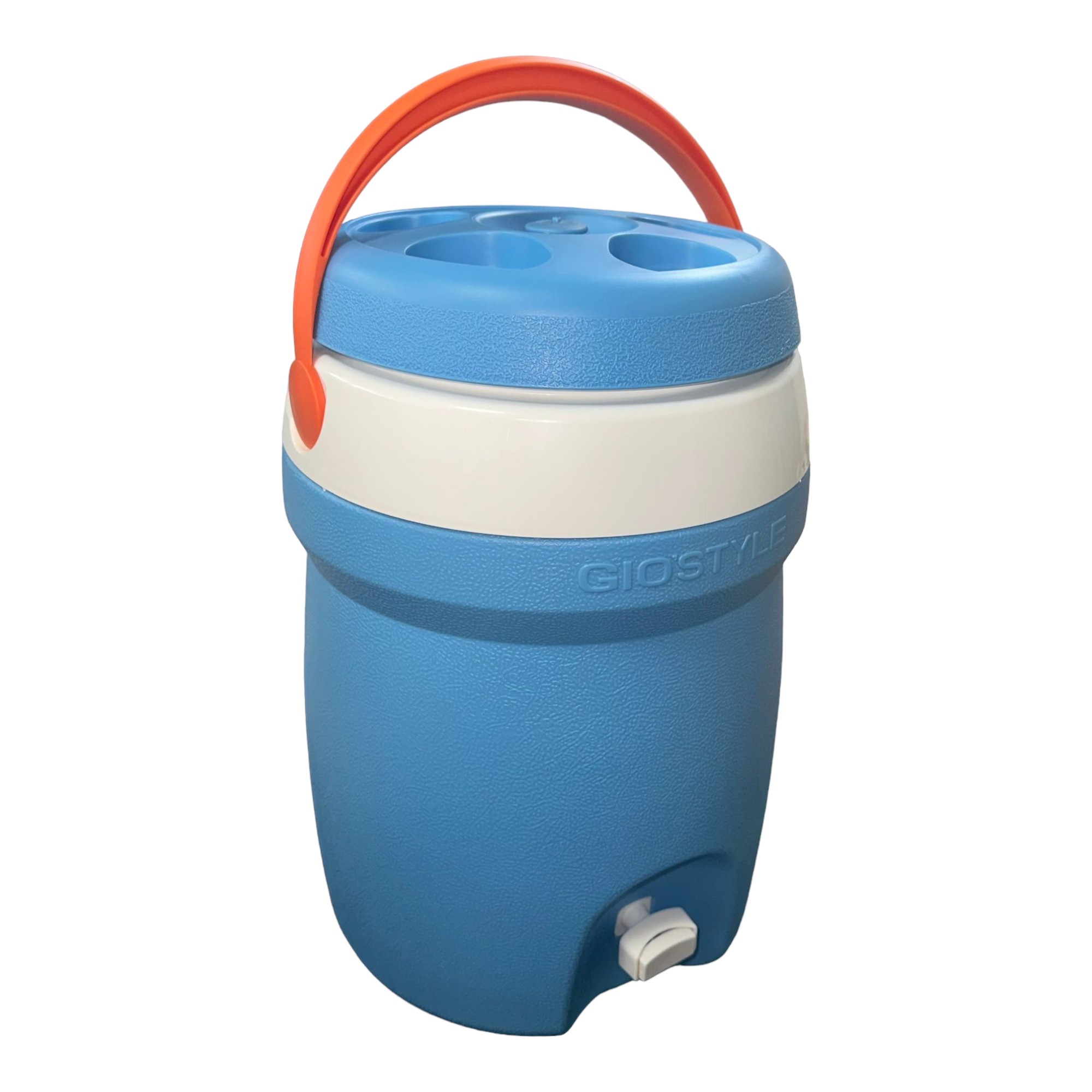 Bottiglia da campeggio thermos 10 Lt con rubinetto e tappo a vassoio porta bicchieri Giostyle